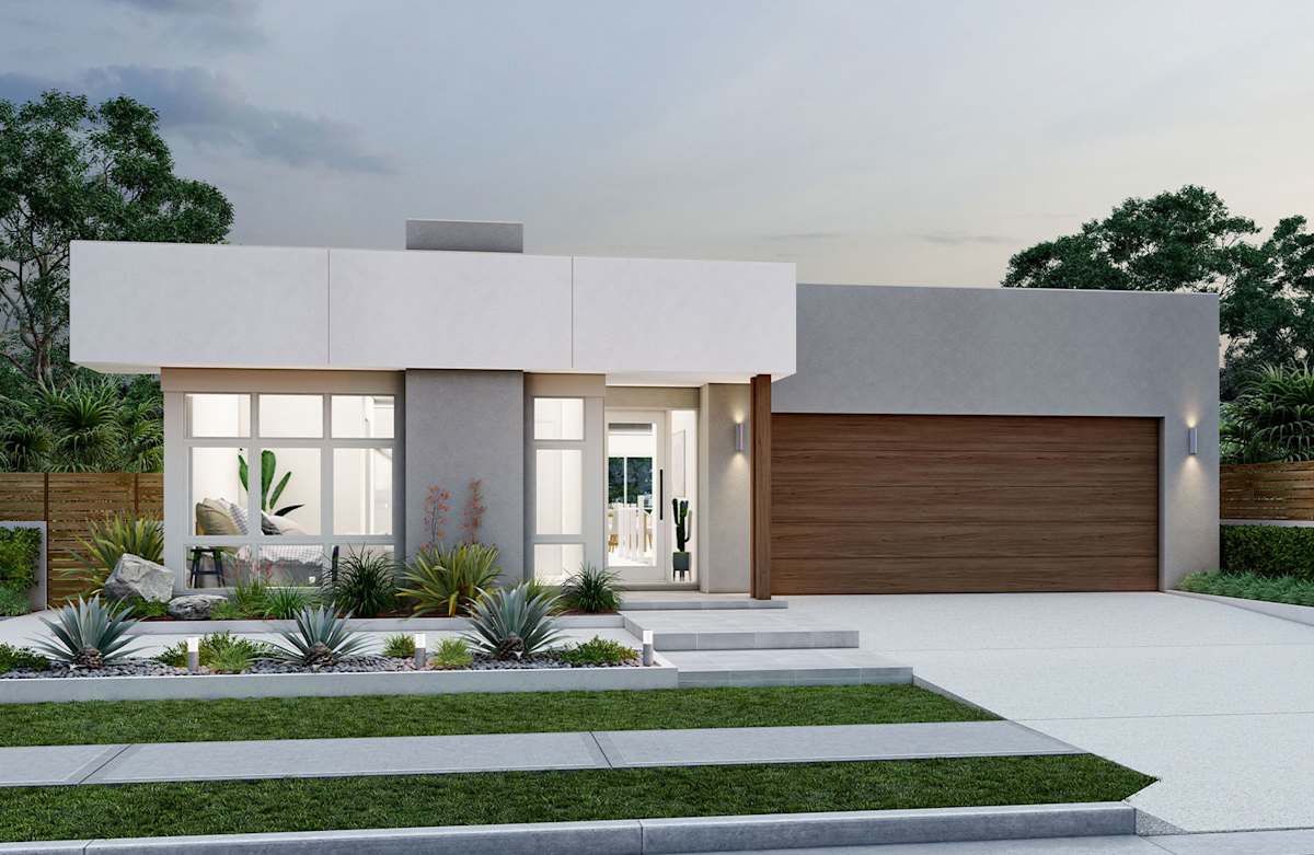 Ainslie 37 house design with Palm Springs facade