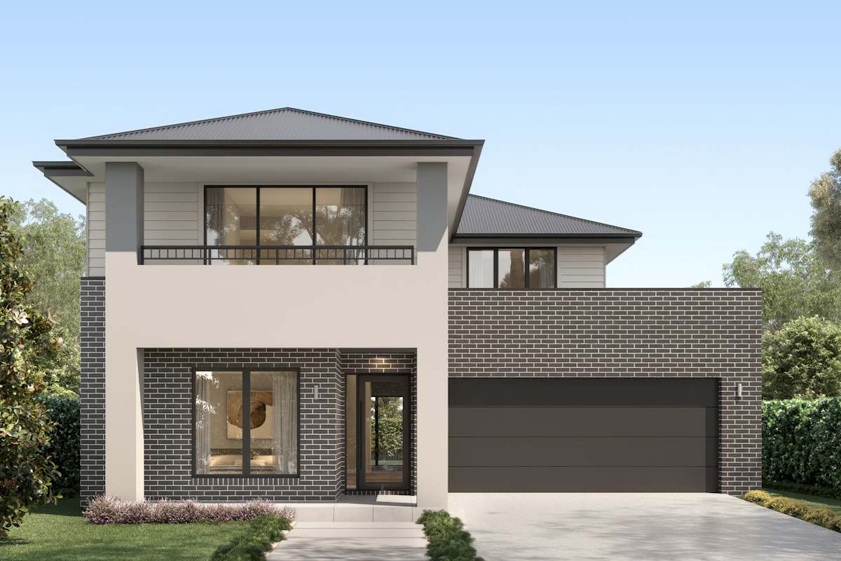 Brighton 35 house design Modern A with Balcony facade