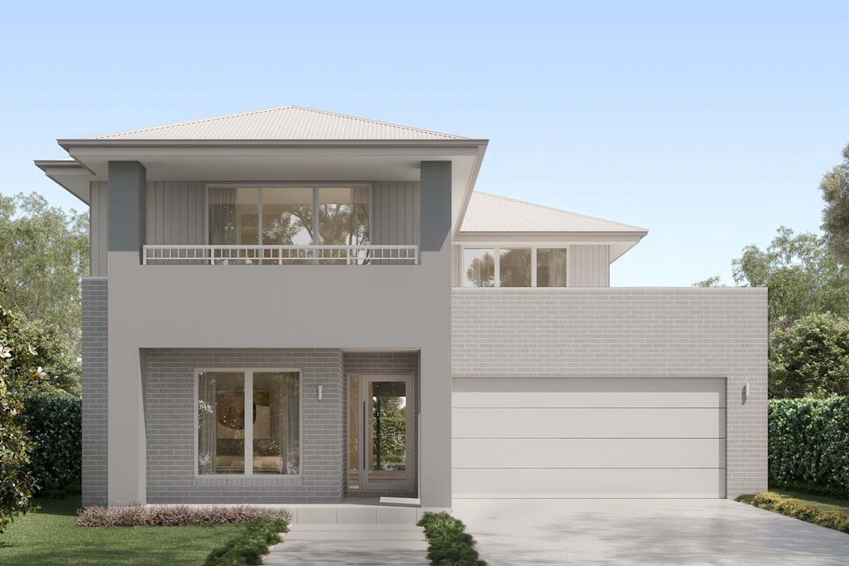Brighton 35 house design Modern C with Balcony facade