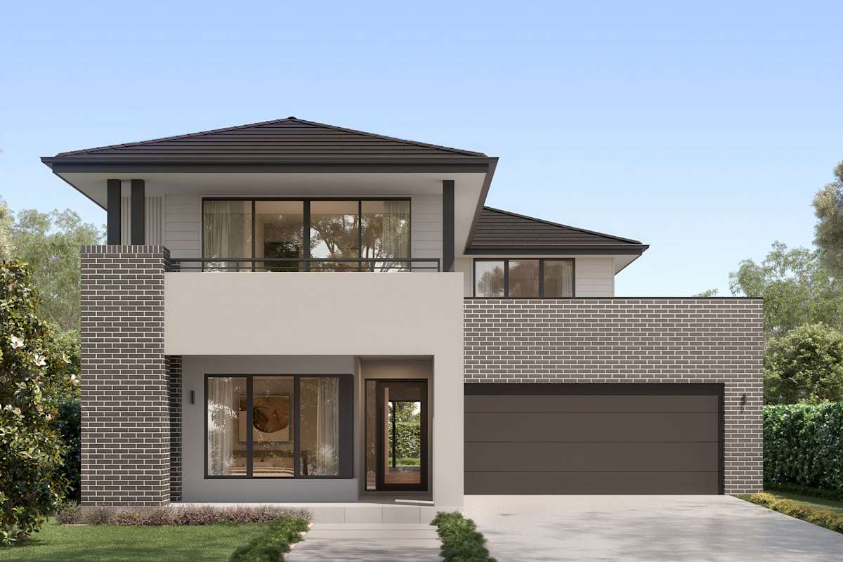 Charisma 30 house design Fullerton with Balcony facade