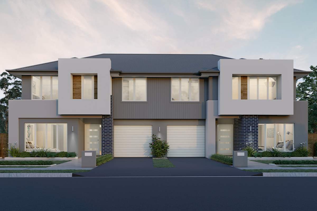 Macquarie One house design Contemporary Pitched Roof facade