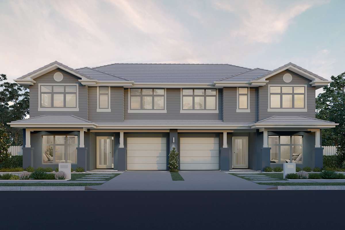 Macquarie Two house design Hamptons B facade