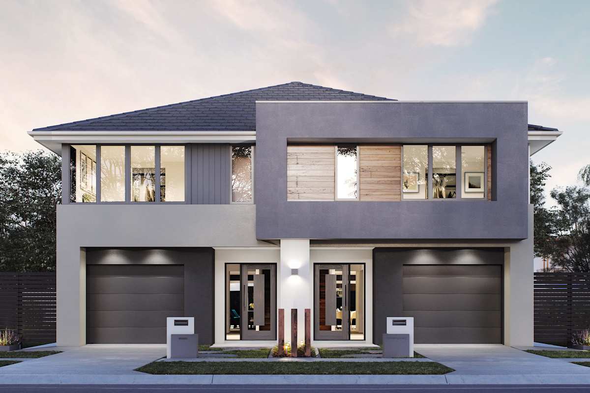 Philadelphia house design Contemporary Pitched Roof facade