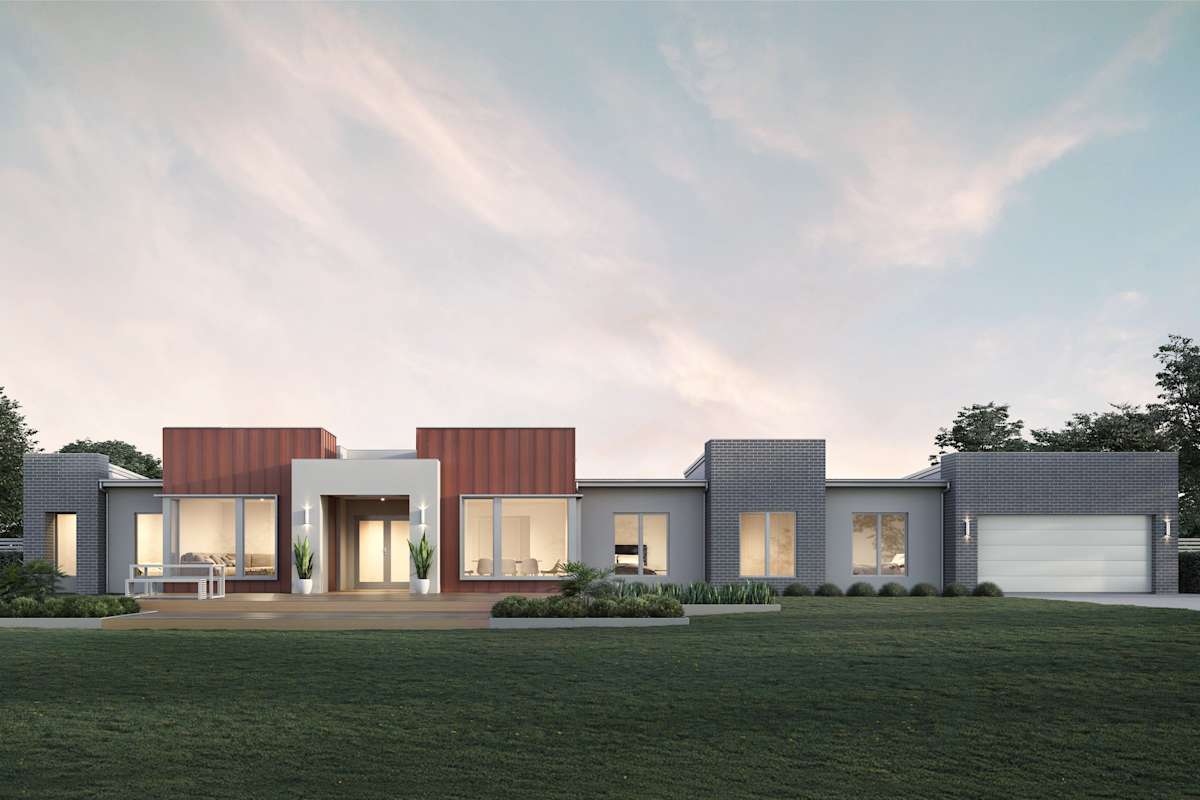 Barrington 35 house design Busselton Flat Roof facade