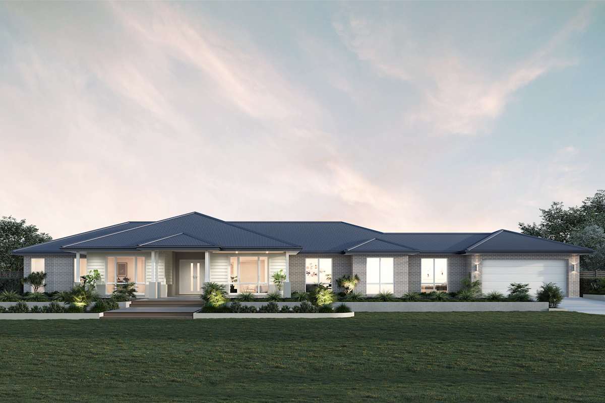 Barrington 35 house design Copeland B facade