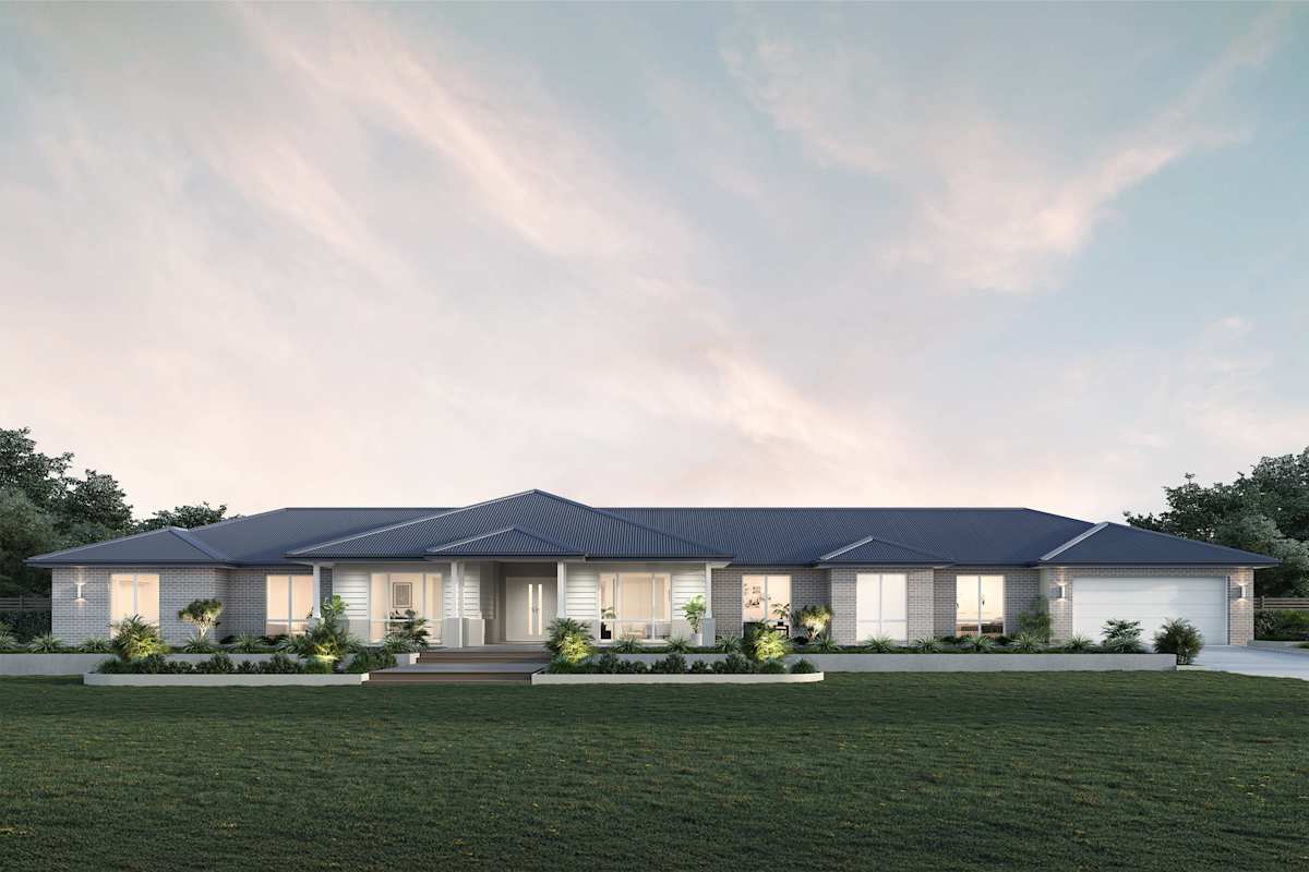 Barrington 46 house design Copeland B facade