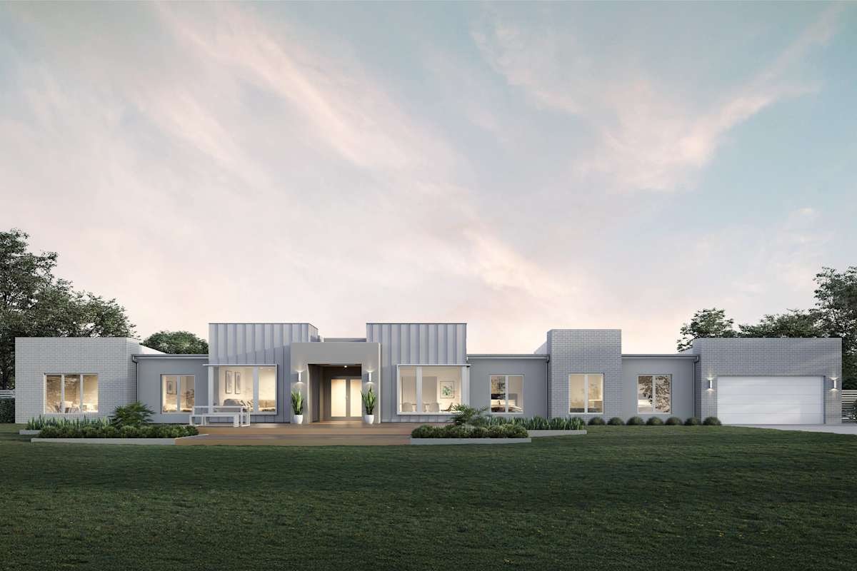 Barrington 46 house design Busselton Flat Roof facade