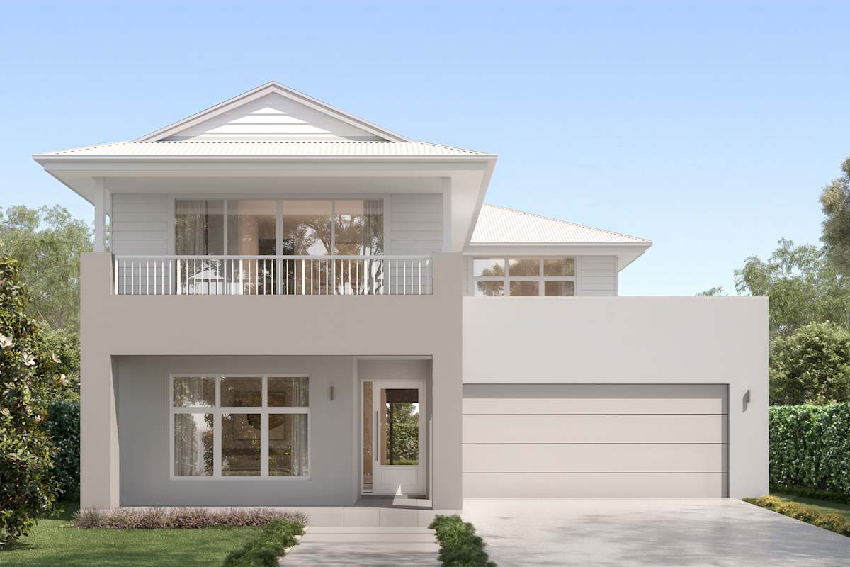 Brampton 44 House Design with Bayview with Balcony facade