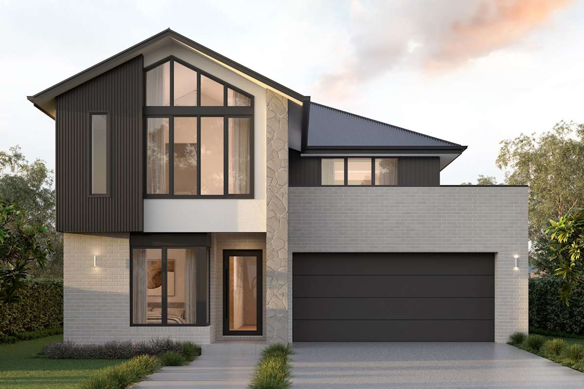 Brampton 44 House Design with Kingscliff Urban facade