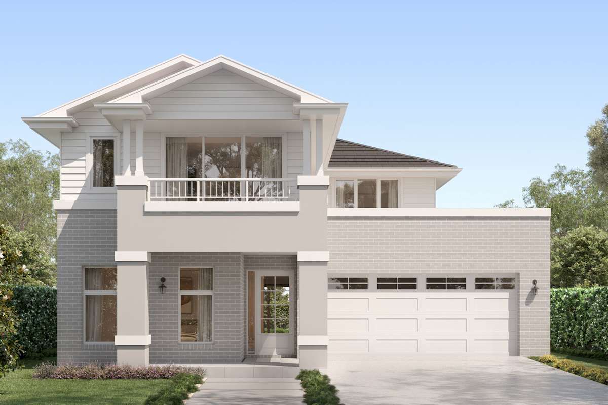 Avalon 37 House Design with Huntington with Balcony facade