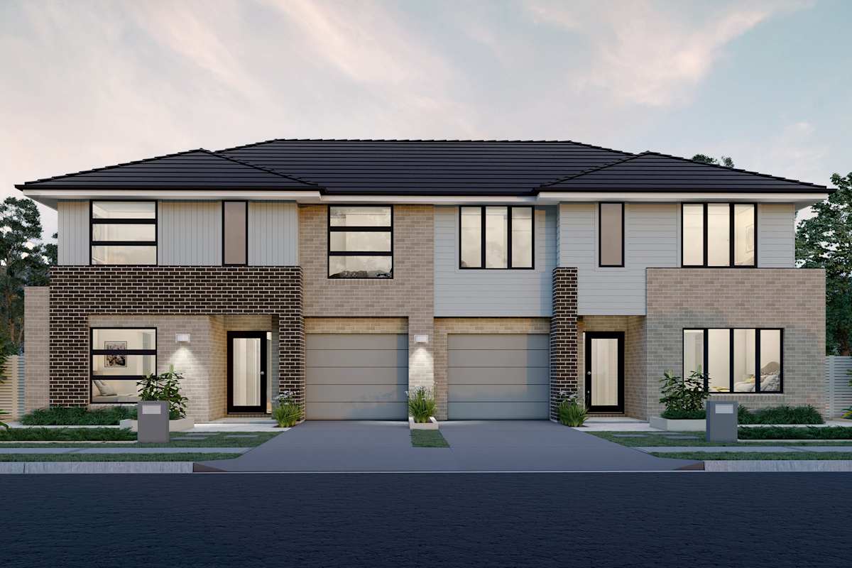 Belmont One Duplex House Design Modern Facade