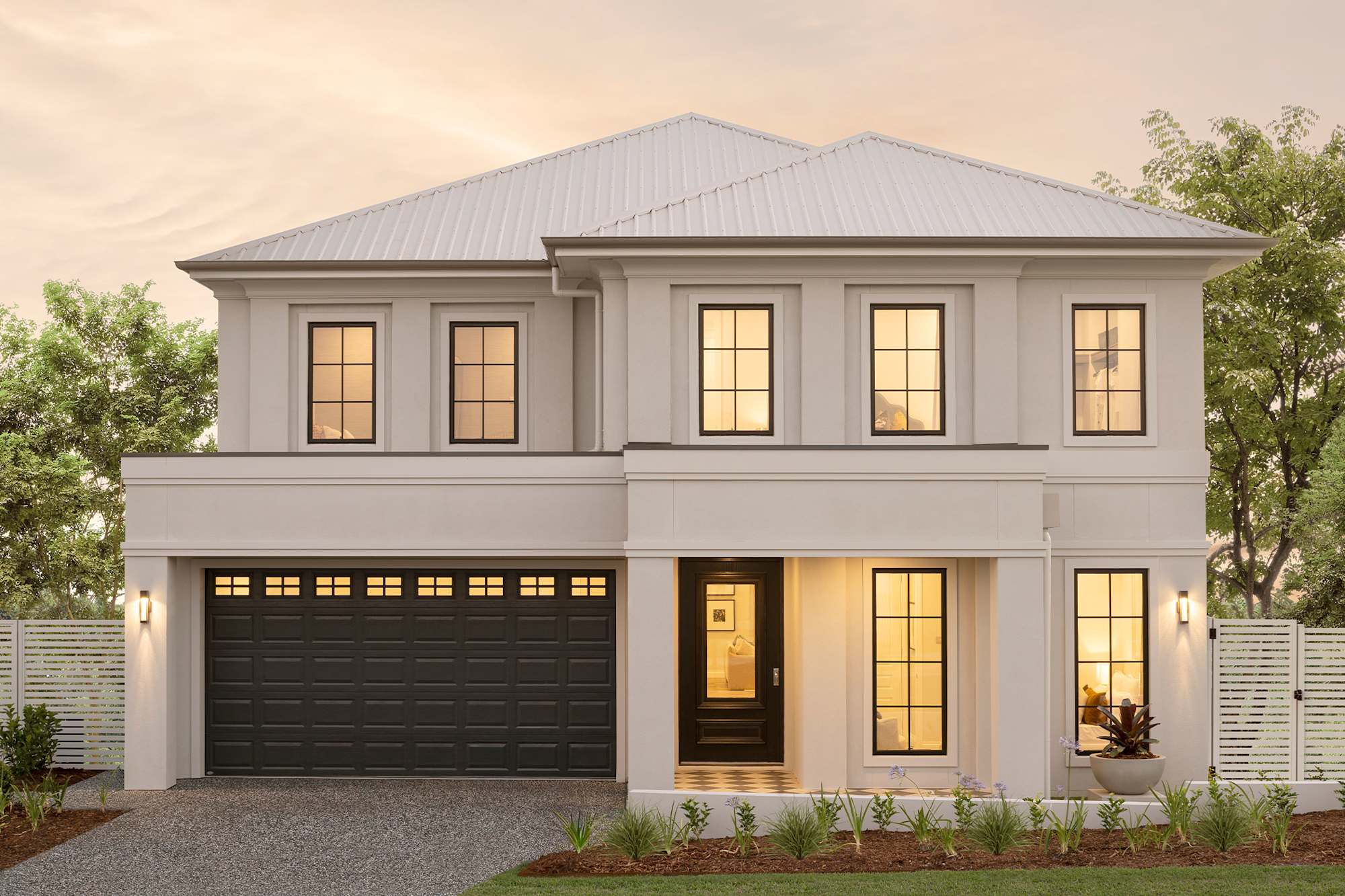 Brampton 44 House Design with French Provincial facade
