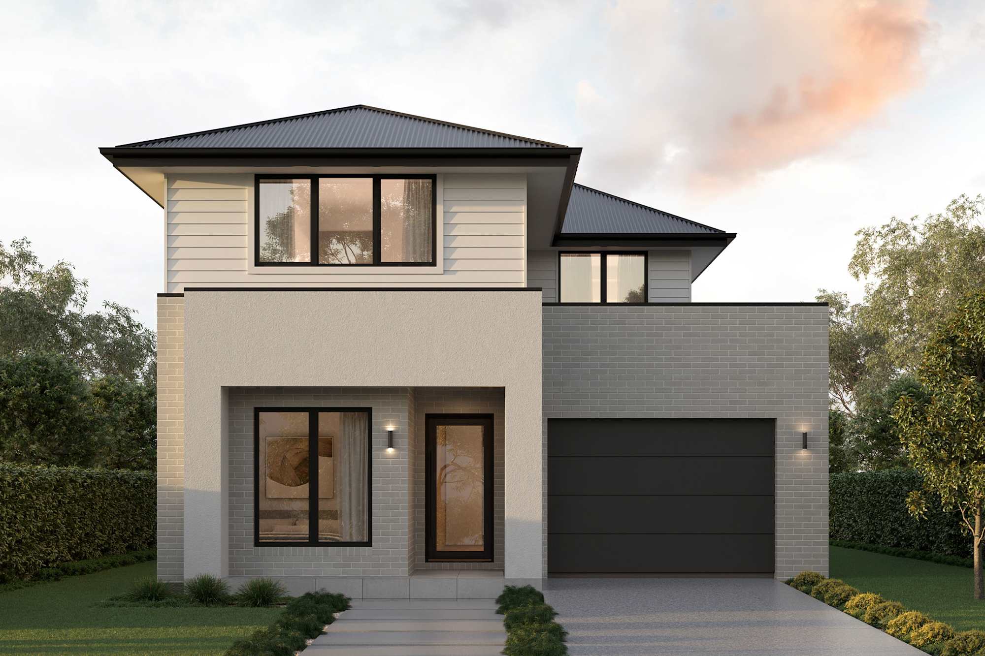 Crestview 25 House Design Modern A Facade