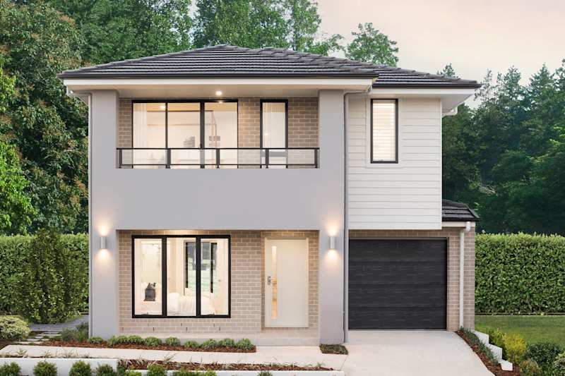 Lido 25 house design with modern with balcony facade
