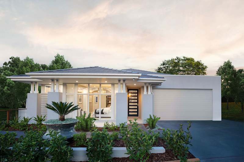 Symphony 29 house design with romantic facade