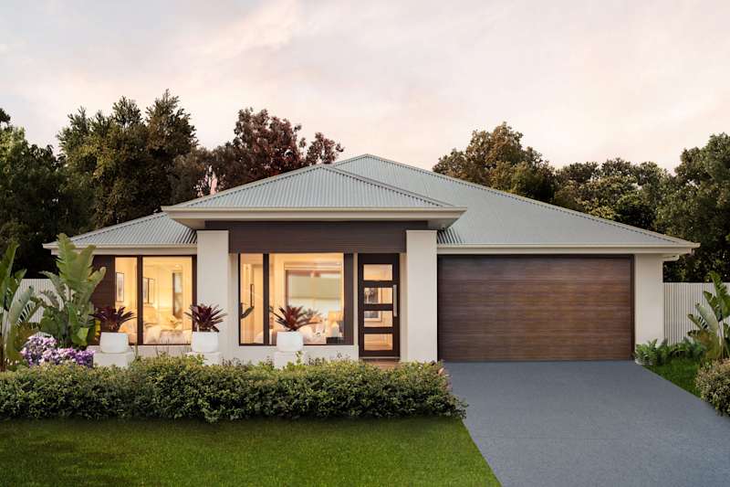 Oasis 30 house design with natural facade
