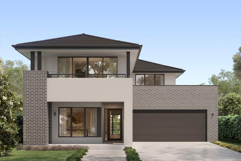 Enigma 32 house design Fullerton with Balcony facade