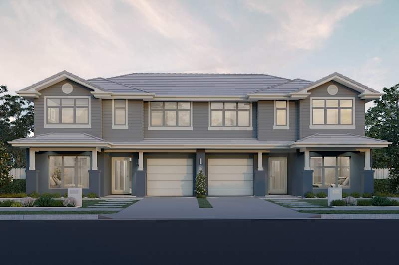 Macquarie Two house design Hamptons B facade