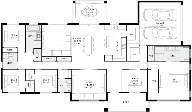 Carrington Grand One 31 Acreage Floor Plan