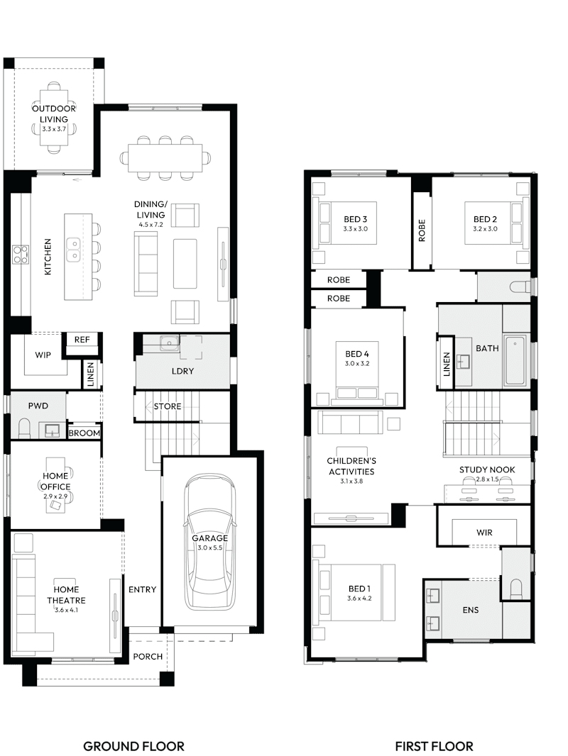 Enmore 29 Double Storey House Floor Plan