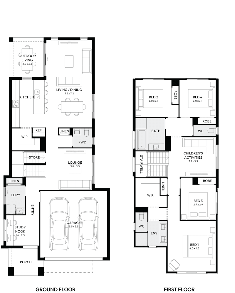 Tivoli 27 Double Storey House Floor Plan