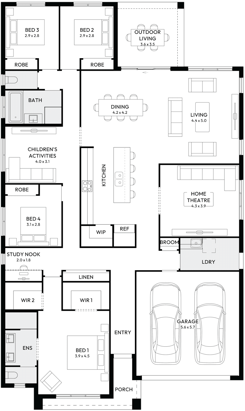 Symphony 29 Single Storey House Floor Plan