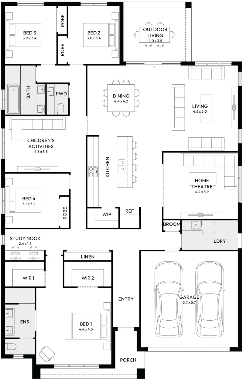 Symphony 31 Single Storey House Floor Plan