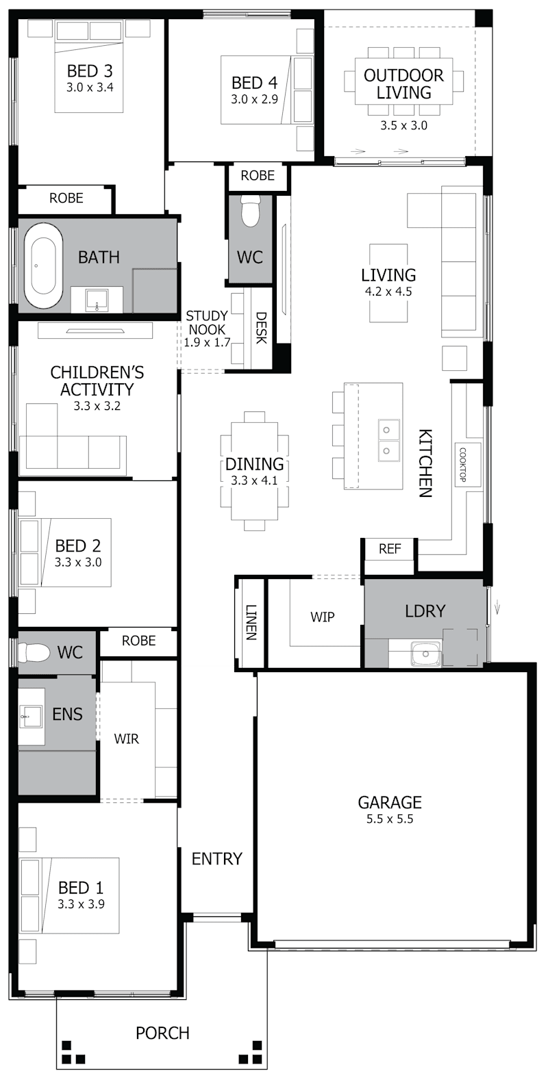 Rhapsody 22 Single Storey Display Home HomeWorld Leppington