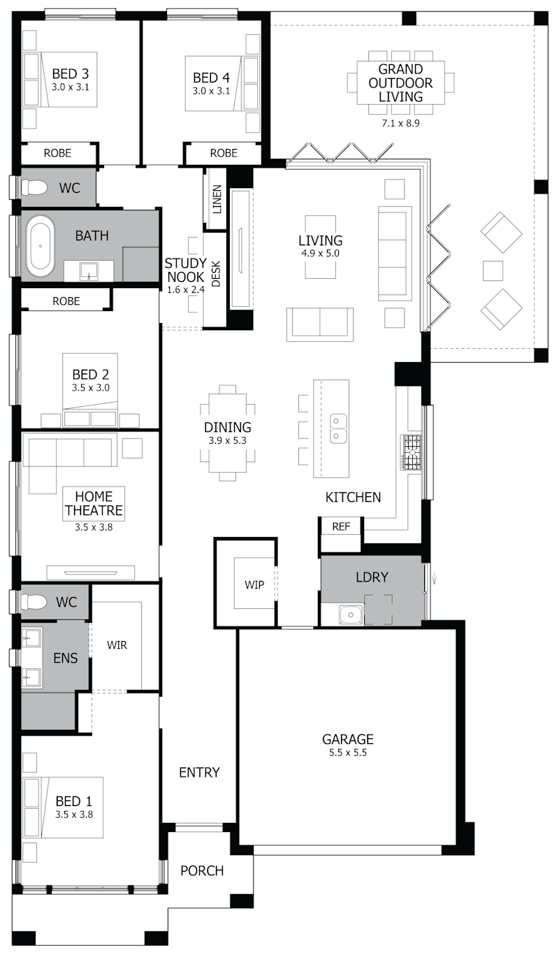 Rhapsody 26 Single Storey Display Home HomeWorld Thornton