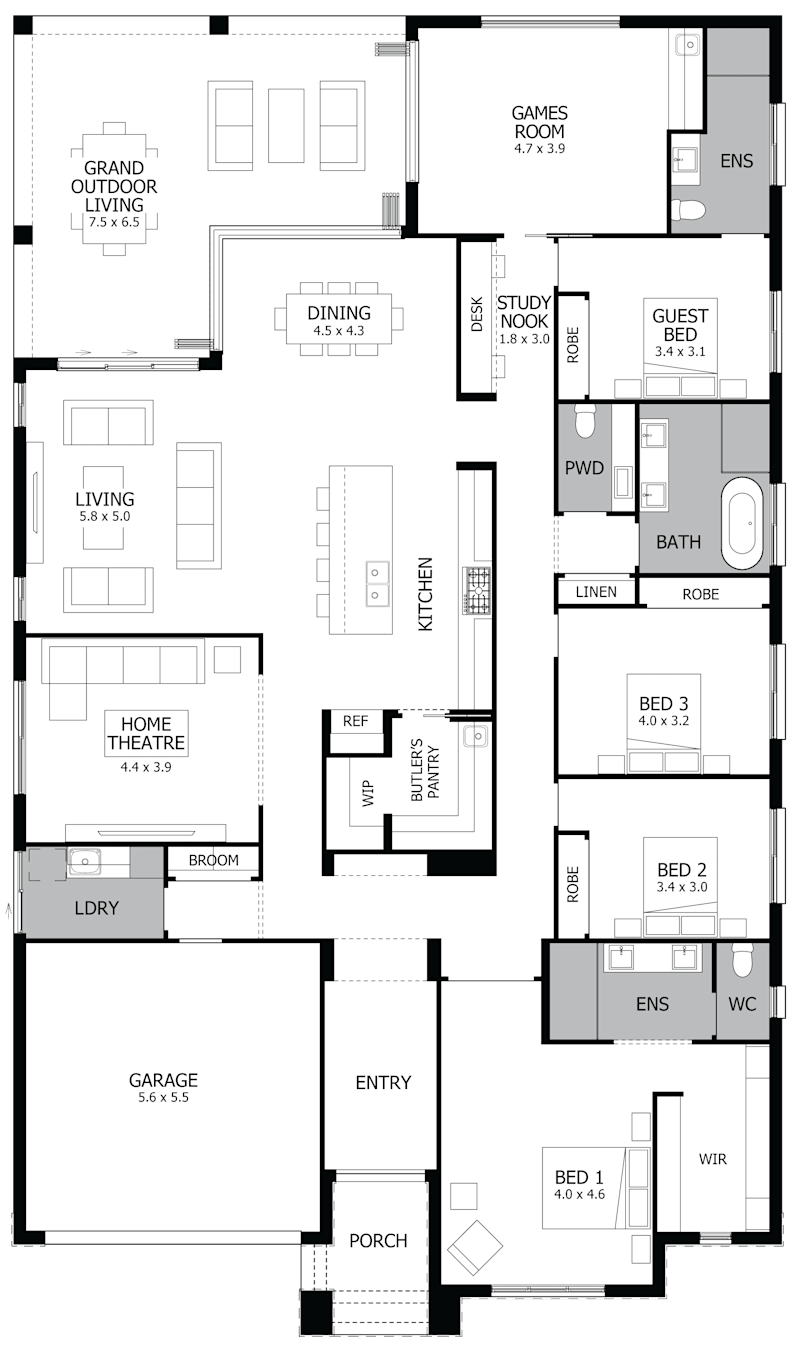 Symphony 35 Single Storey Display Home HomeWorld Thornton