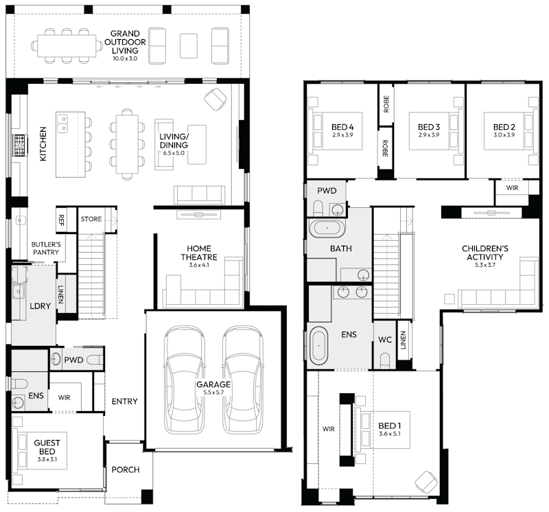 Freshwater 35 Double Storey Display Home HomeWorld Warnervale