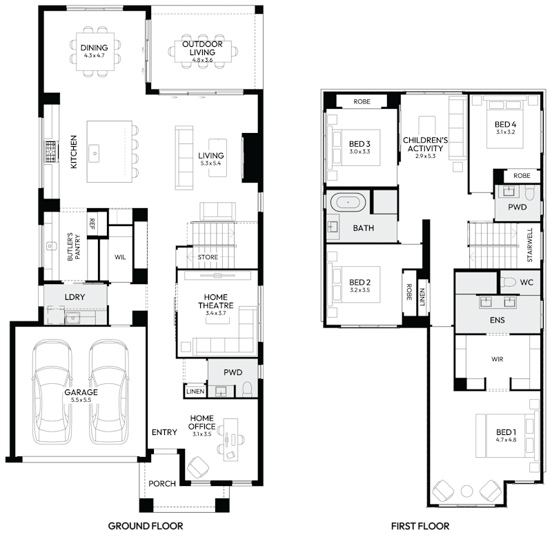 Brighton 35 Double Storey Display Home Housing World Watagan Park