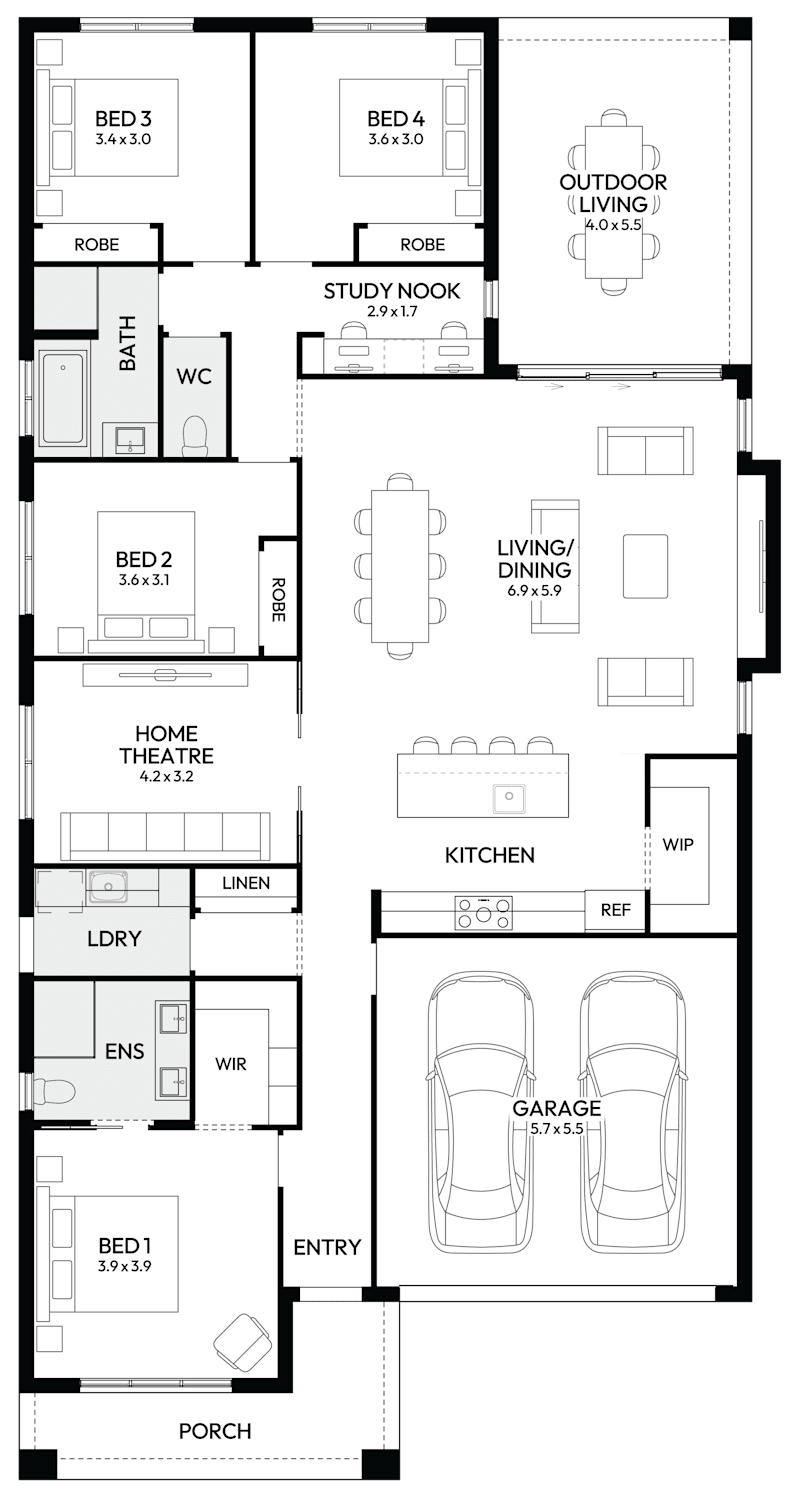 Essence 26 Single Storey Display Home Housing World Watagan Park