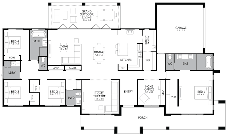 Carrington Grand One 31 Acreage Display Home Huntlee