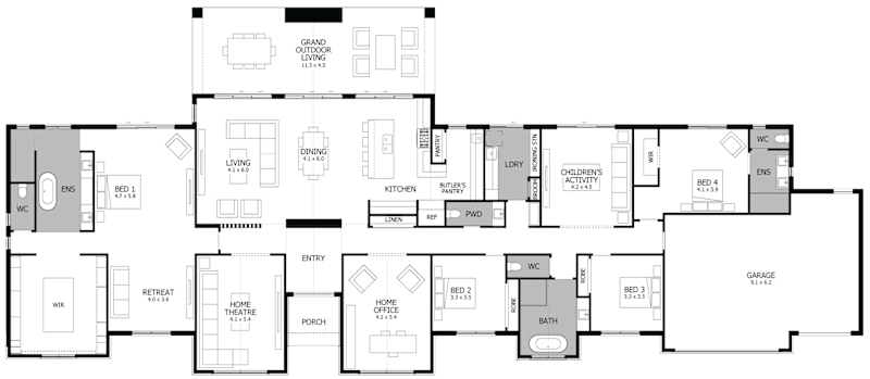 Barrington 46 Acreage Display Home Old Pitt Town Road