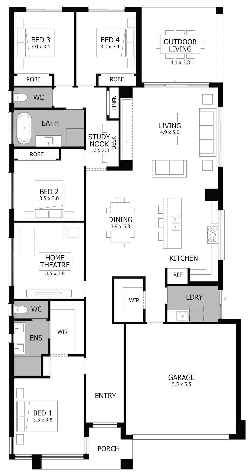 Rhapsody 26 Single Storey Display Home Wongawilli
