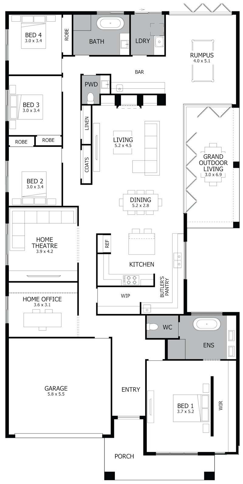 Carrington Promenade 34 Single Storey Display Home Hereford Hill