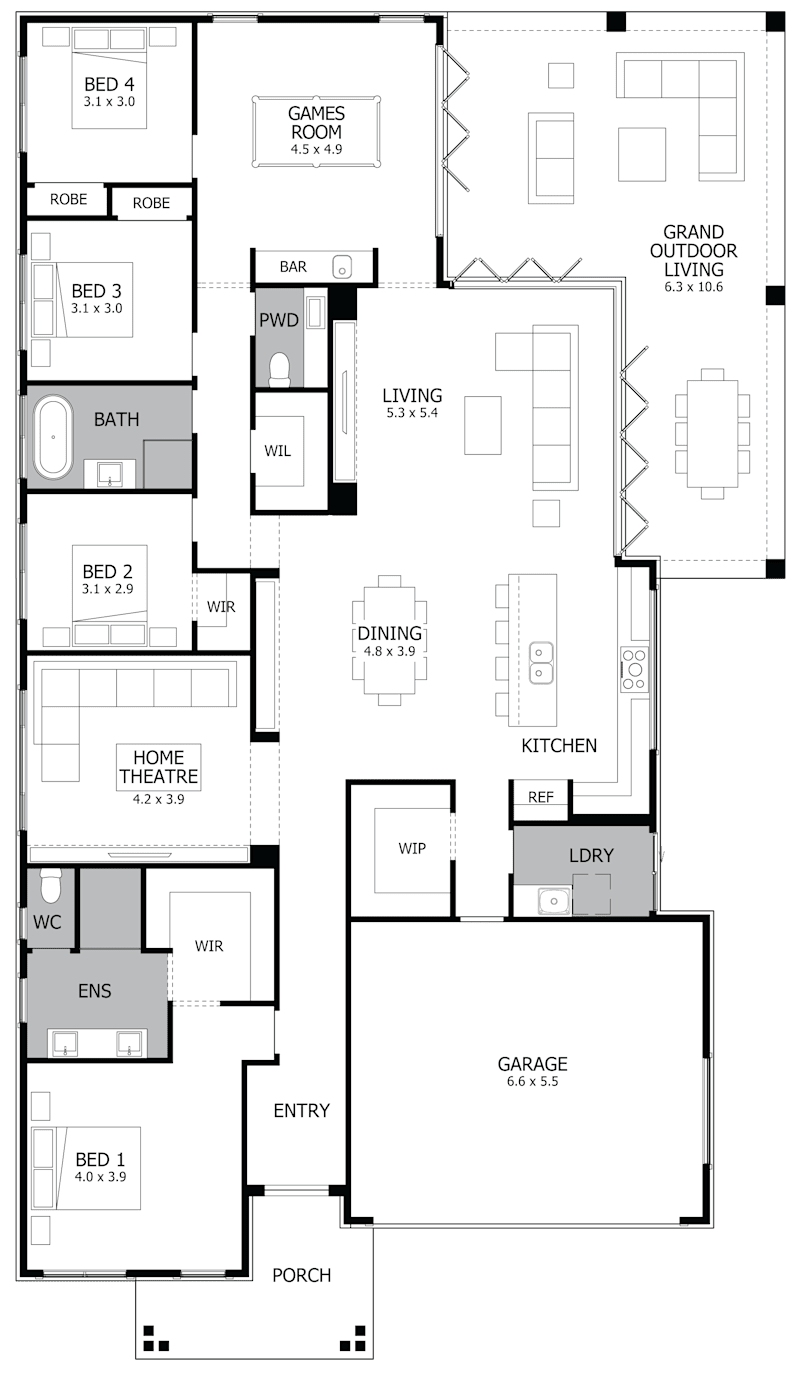 Rhapsody 30 Single Storey Display Home Huntlee