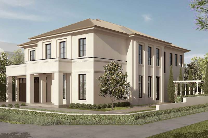Brampton 44 House Design with French Provincial facade