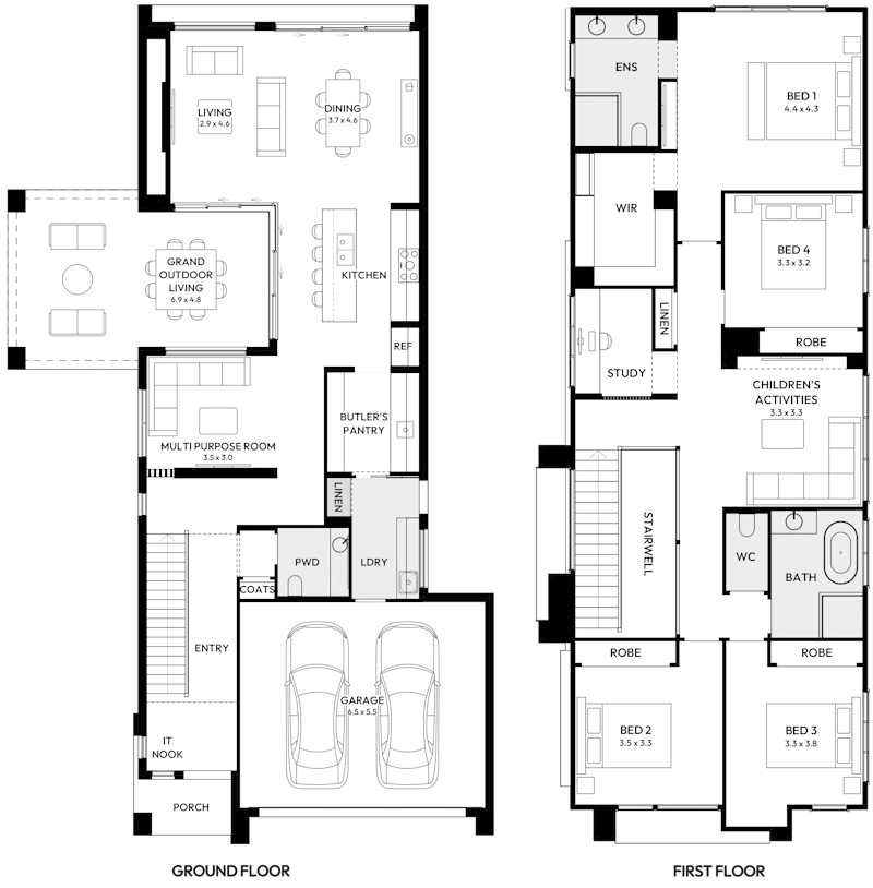 Soho 33 House Design Floor Plans