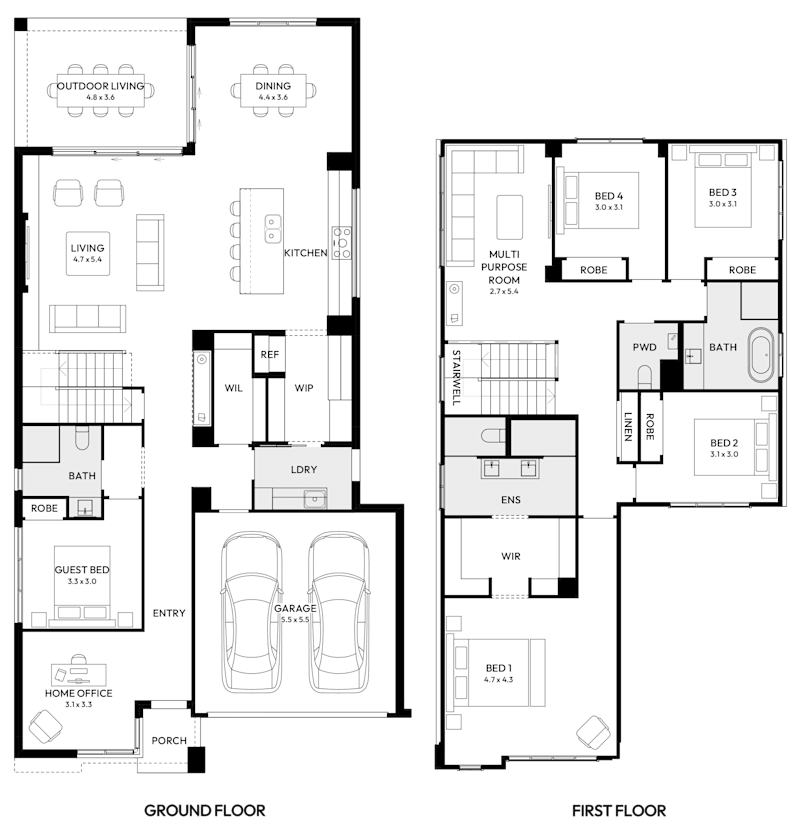 Brighton 35 House Design Floor Plan