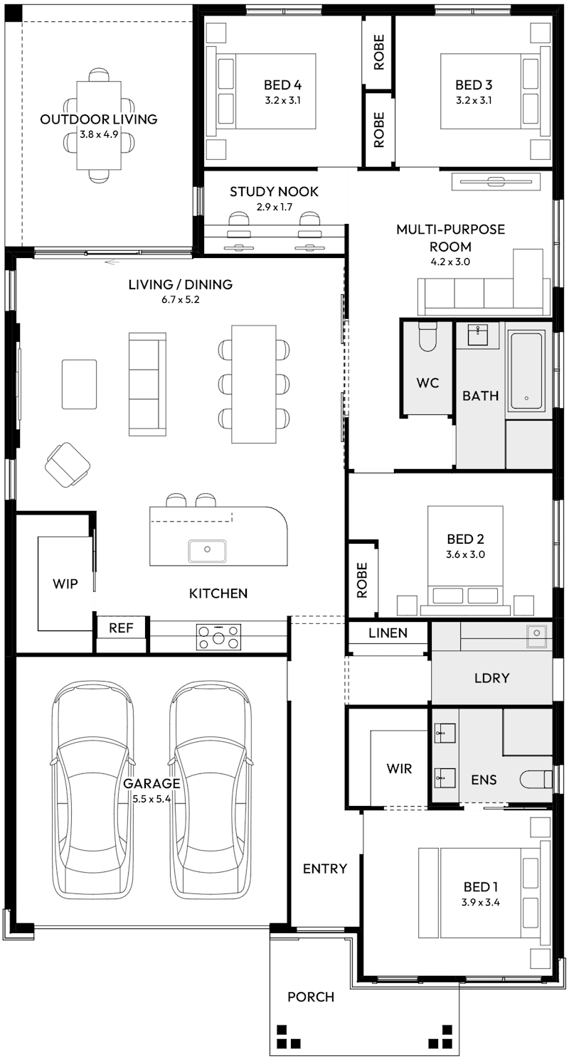 Essence 24 House Floor Plan Mount View Grange