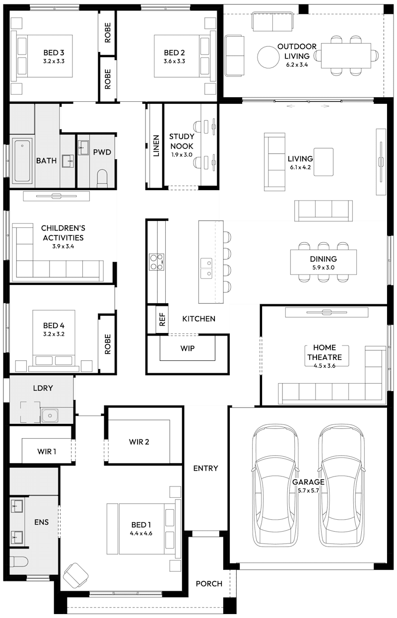 Symphony 32 Single Storey House Floor Plan