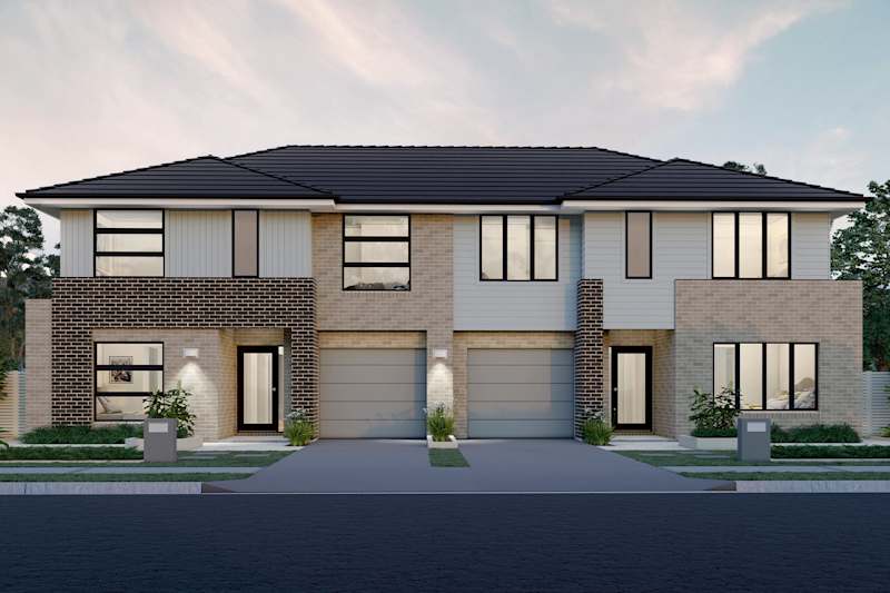 Belmont One Duplex House Design Modern Facade