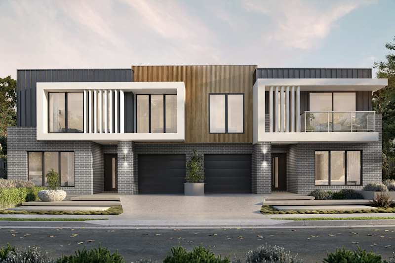 Belmont Two Duplex House Design Facade