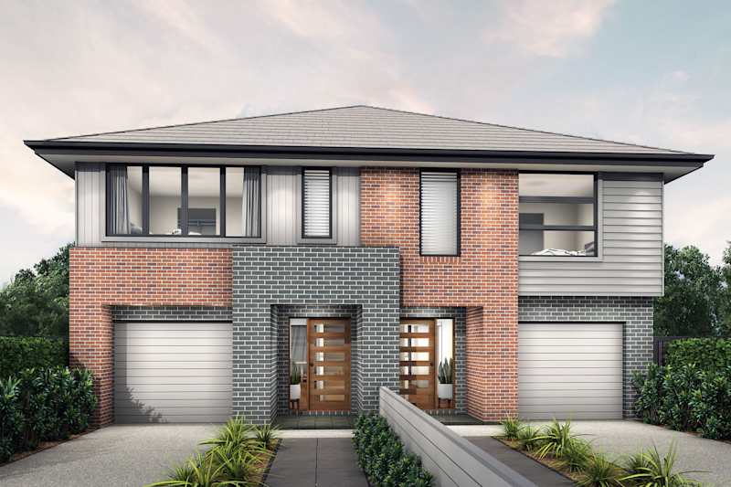 Shelton Duplex House Design Modern Facade