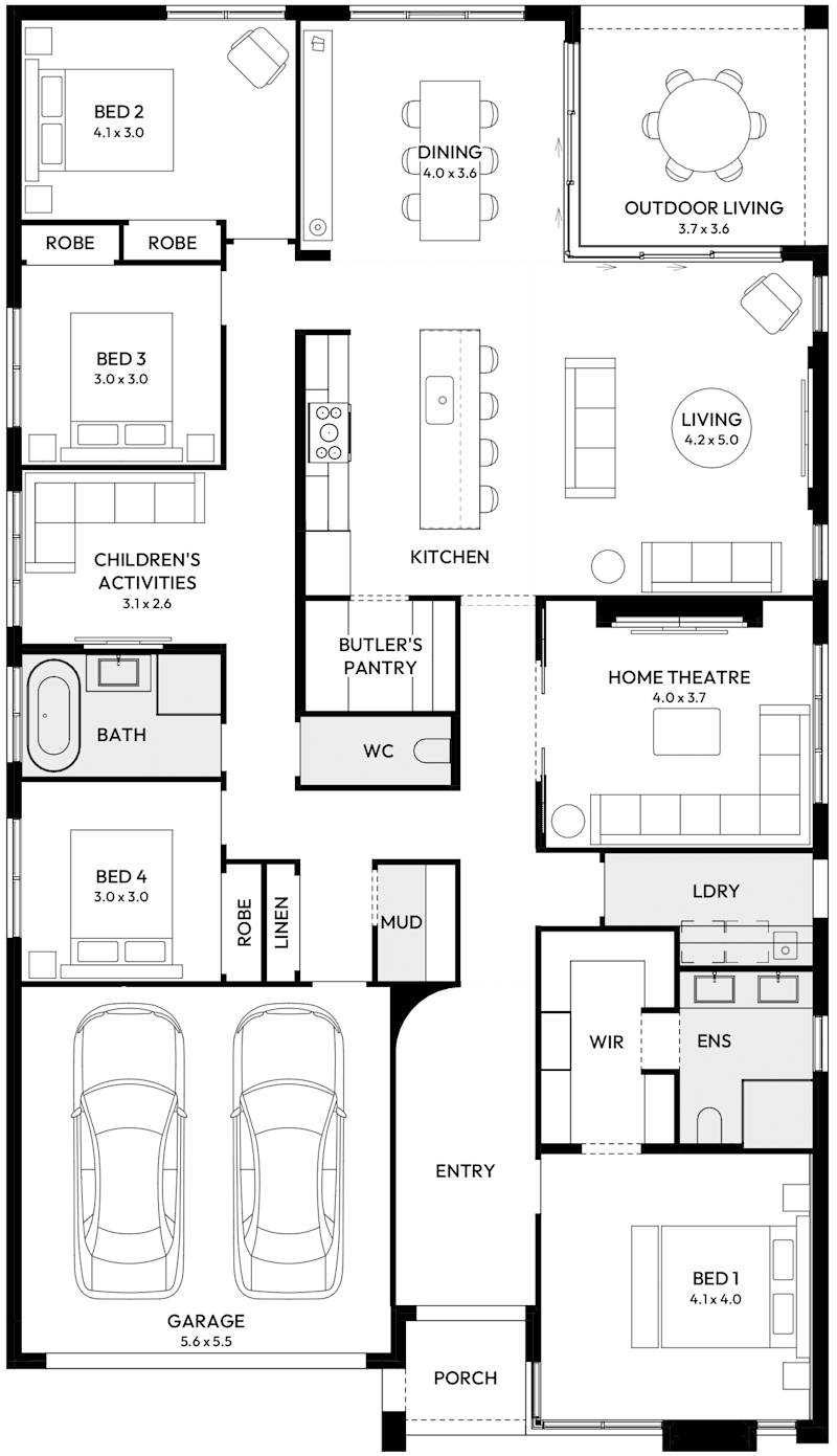 Linton 29 House Design floor plan