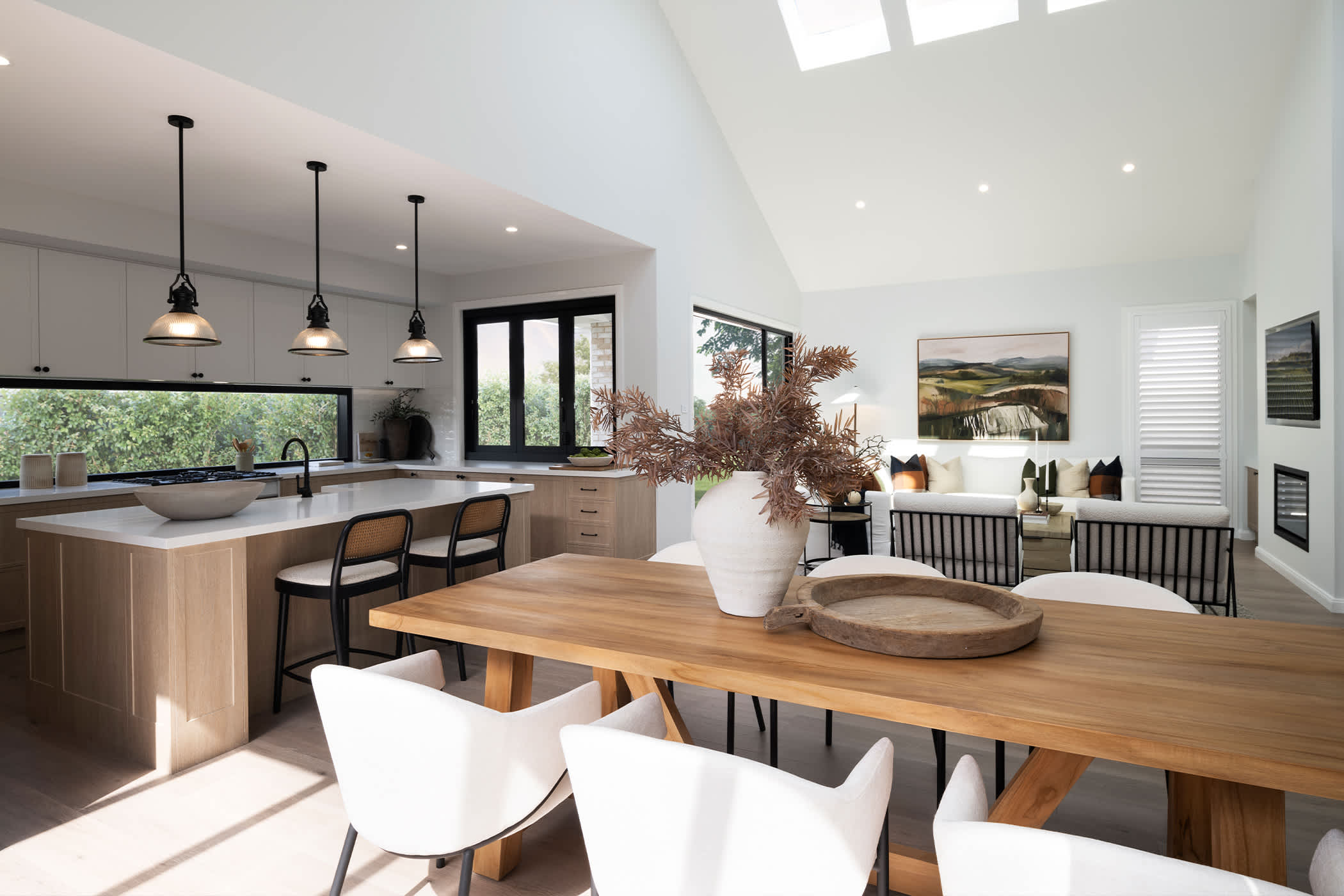 Adina 24 house design dining living kitchen