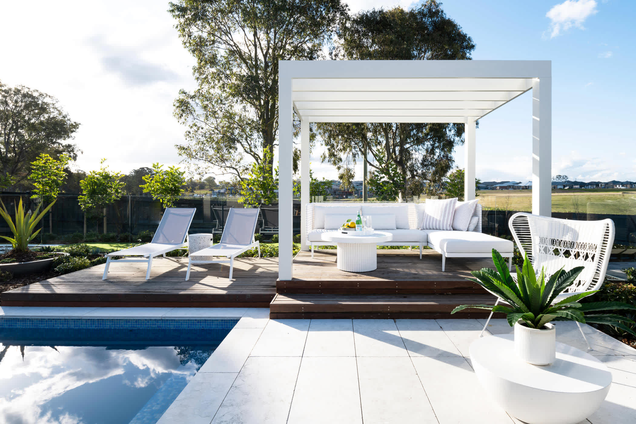 Charisma 30 house design outdoor living pool