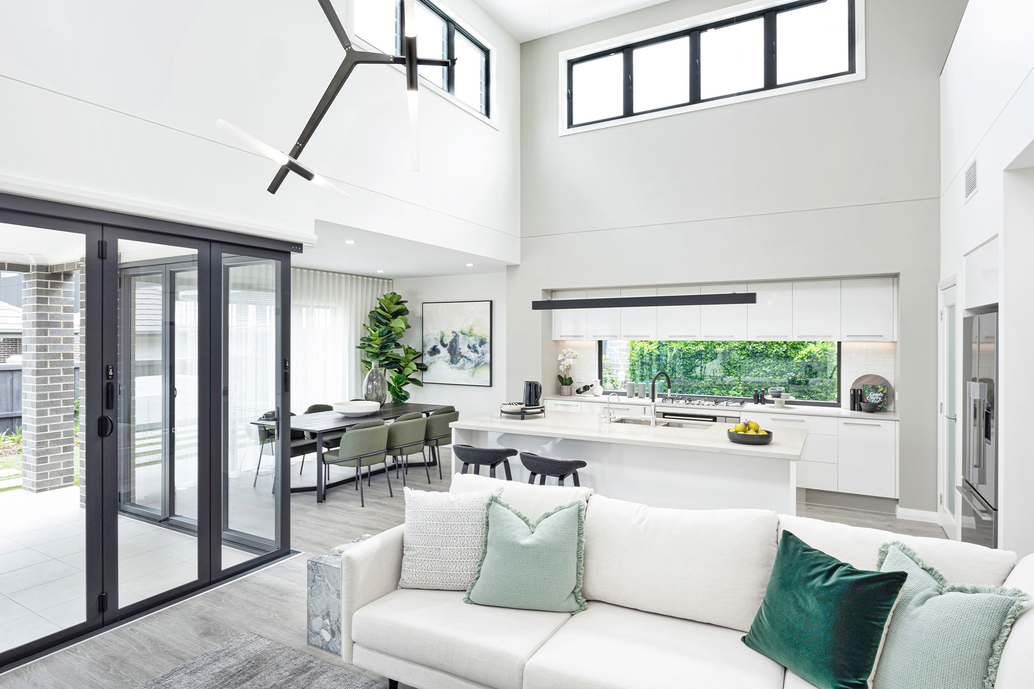 Macquarie two house design living kitchen